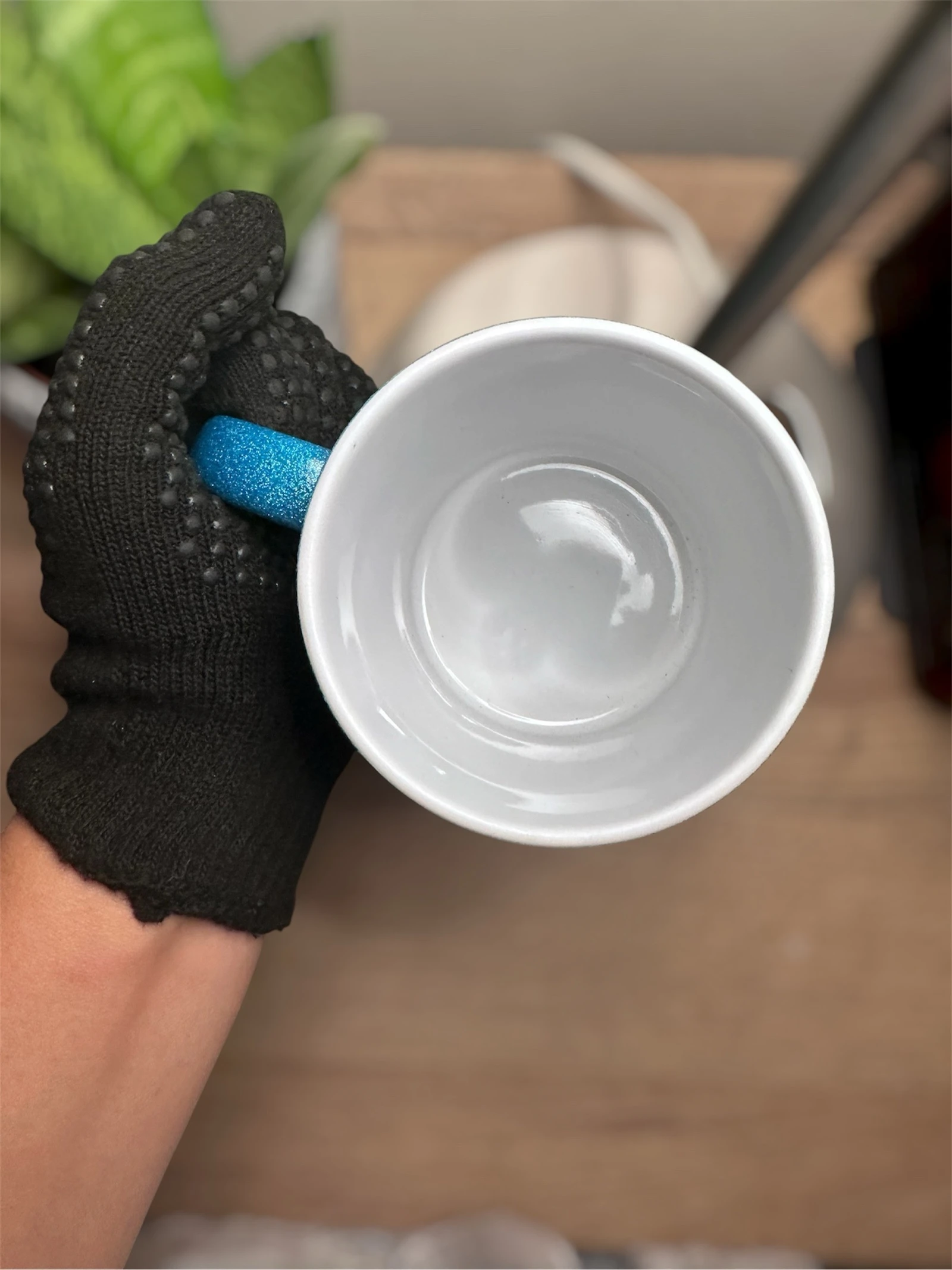 Tasse BTS pailletée bleue – photo 3